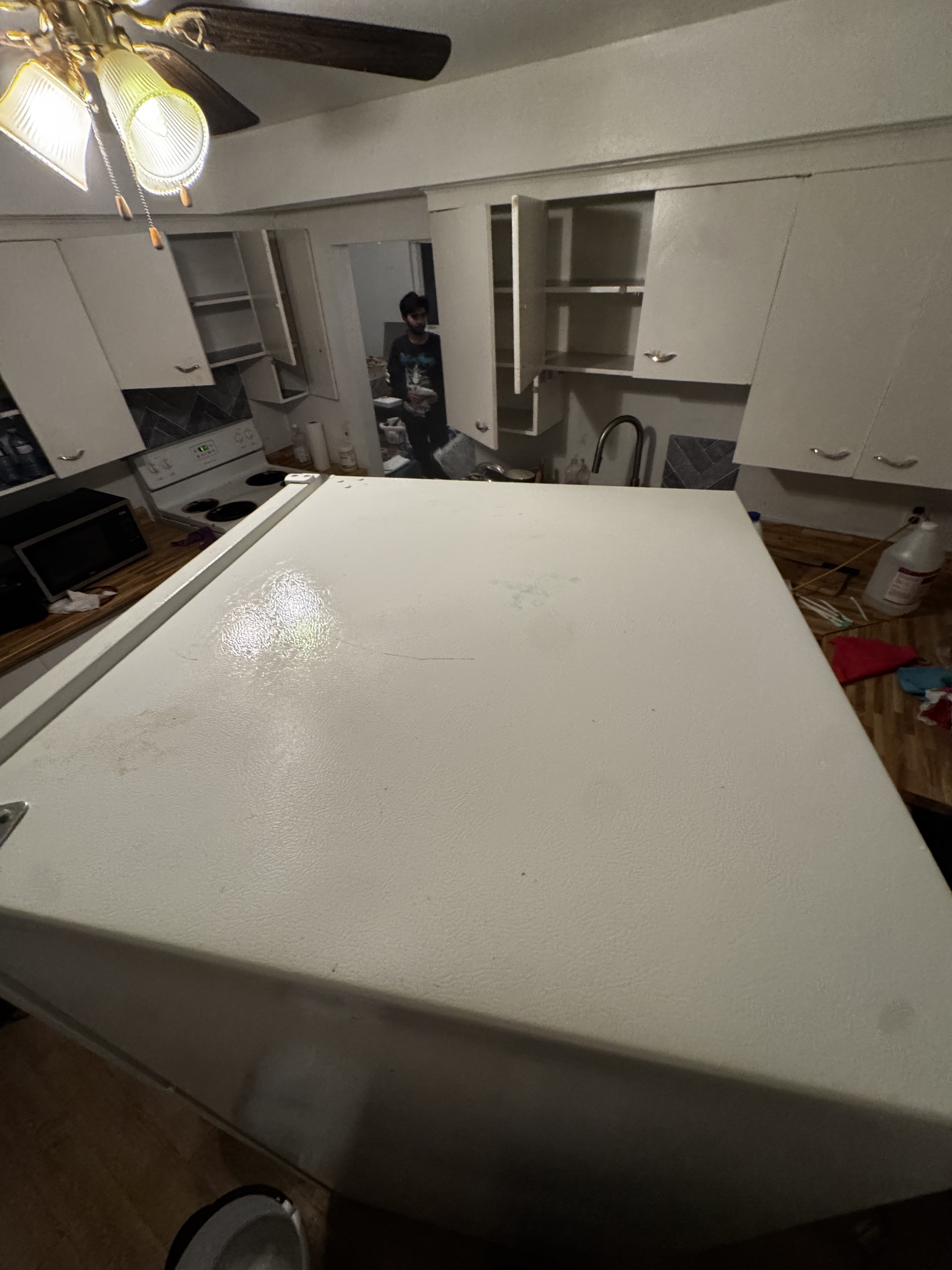 Top of fridge after